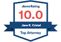 Avvo Rating 10.0 Jane K. Cristal Top Attorney