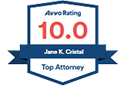 Avvo Rating 10.0 Jane K. Cristal Top Attorney